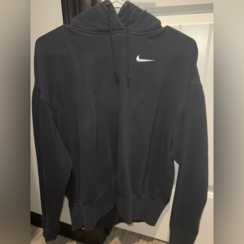 Women’s Black Nike Crop Hoodie